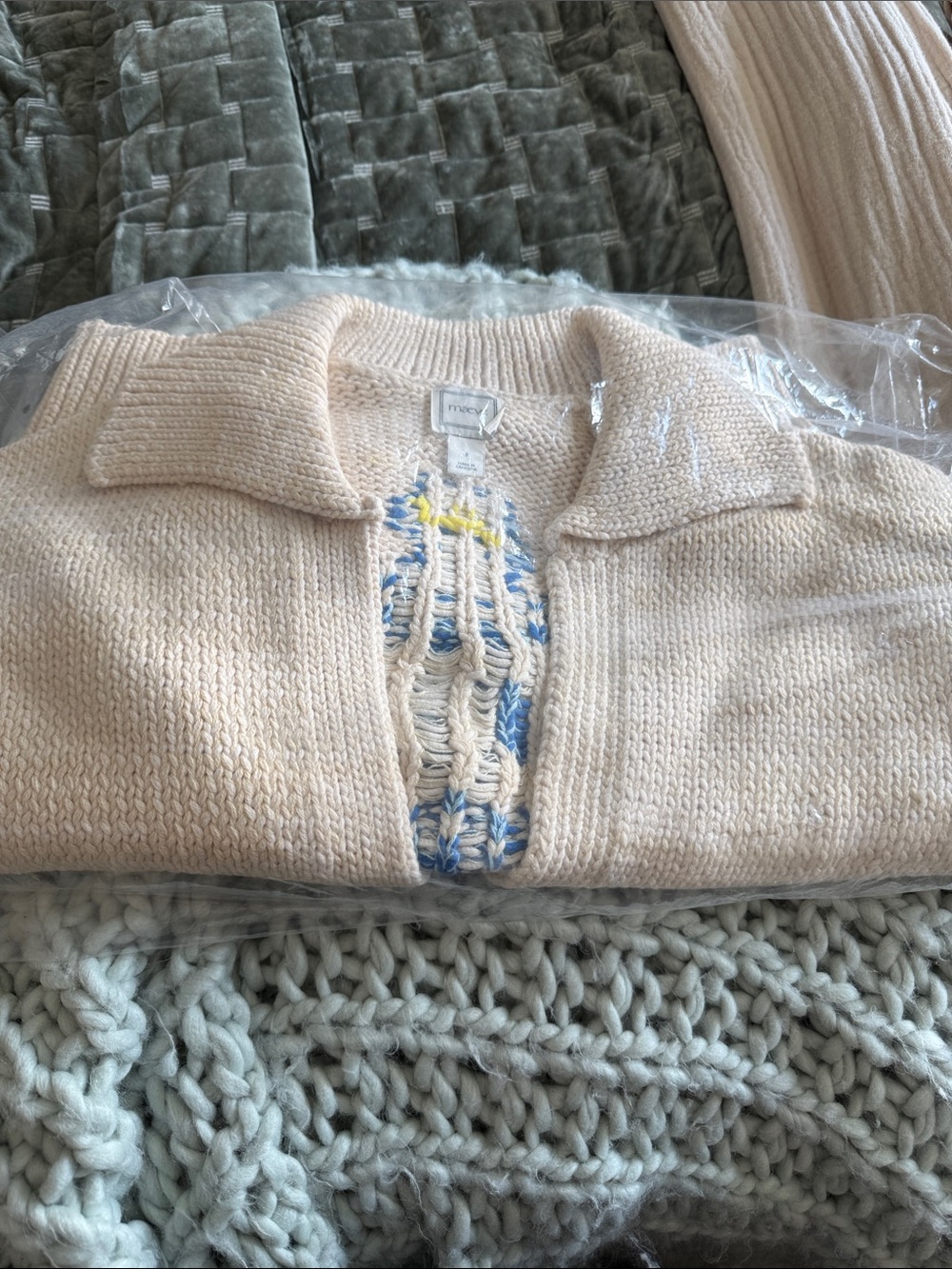 Anthropologie x Maeve Lighthouse Collared Cardi - Picture 3 of 6